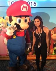 Me and the homie Mario at the Nintendo Lounge.